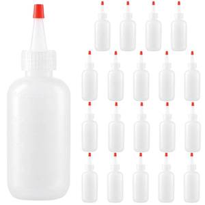 lot 9243 image: SEUNMUK 20 Pack 4 oz Squeeze Bottle, Plastic Bottles with Squeeze Top Caps, Condiment Squeeze Bottles for Kitchen Condiments, Crafts, Art