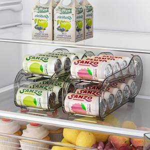 lot 9250 image: GoldOath Drink Organizer for Fridge, Soda Can Organizer Dispenser for Refrigerator with Automatic Rolling,Organize Standard Size 11.15oz or 12oz Cans Drink,Save Space for Fridge��Kitchen��countertop