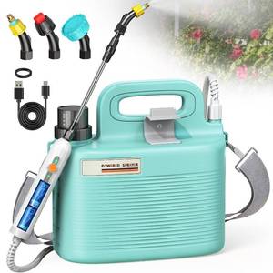 lot 9265 image: Tarden 1.8 Gallon Battery Powered Garden Sprayer, 3 Nozzles, 5 Patterns