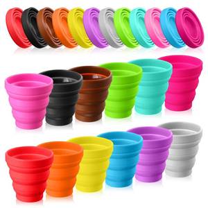 lot 9274 image: Umigy 48 Pcs Silicone Collapsible Cup Without Lids Travel Portable Cup