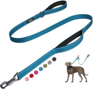 lot 10299 image: Fida Heavy Duty Dog Leash for Medium Large Dogs, 4 FT, Dual Padded Handles