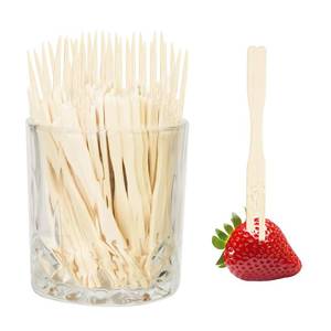 lot 10328 image: 100PCS Cocktail Picks Bamboo Skewers for Appetizers, Fancy Toothpicks for Appetizers, 4.7 Inch Long Decorative Knot Bamboo Cocktail Sticks for Party Drinks Food Fruit Charcuterie Boards Accessories