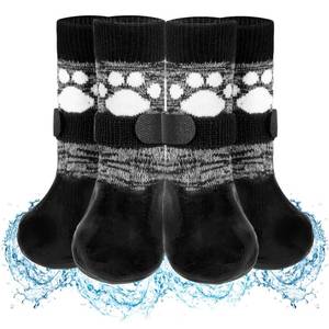 lot 10330 image: SCENEREAL Anti Slip Dog Boots & Shoes for HotCold Pavement to Prevent Licking, Waterproof Dog Socks Paw Protectors for Small Medium Large Dogs, Traction Control on Hardwood Floor for Senior Dog, M