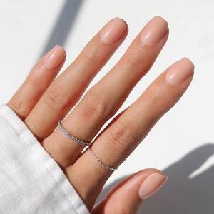 lot 10363 image: Glamnetic Press On Nails - Short Squoval, Glossy Fake Nails 30 Pc Full Kit