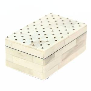 lot 10367 image: collectiblesBuy Handmade Bone Inlay Jewelry Storage Box 5 �� Decorative Antique Treasure Chest with Brass Rivets & Gold Lining  Elegant Keepsake Organizer & Luxury Gift