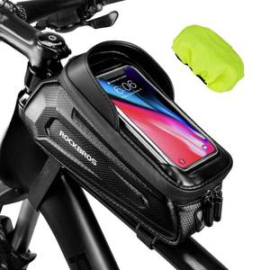 lot 10370 image: ROCKBROS Bike Phone Bag, Oversized EVA Waterproof Bike Top Tube Bag