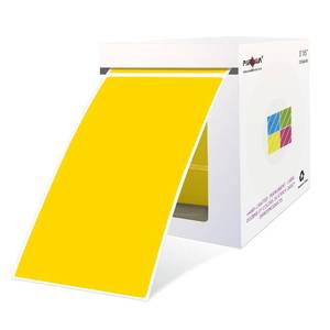 lot 10371 image: 5 x 3 inch Rectangle Color-Code Sticker Label,250P Yellow Moving Labels