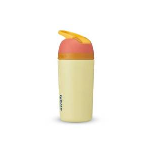 lot 10383 image: Owala Kids Flip Insulated Stainless-Steel Water Bottle with Straw and Locking Lid, 14-Ounce, OrangeYellow (Misty Horizon)