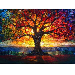 lot 10390 image: Stained Glass Puzzle, Glass Tree Puzzles for Adults 300 Pieces