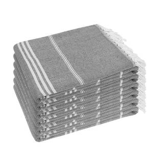 lot 11715 image: YSYJ Turkish Beach Towel 6 Pack 36x71 Grey