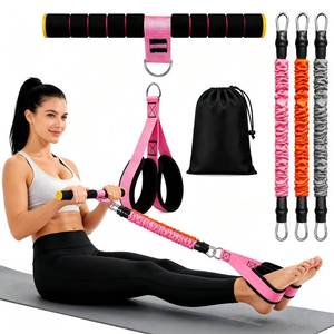 lot 11731 image: BYUSLOR Pedal Resistance Band with Handle 20-40LBS