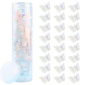 lot 12000 image: AHONEY 60-Piece Glitter Butterfly Hair Clips