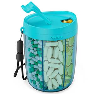 lot 12005 image: PULIV Large Pill Bottle Organizer 6-Slot