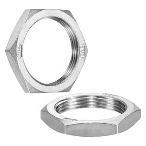lot 12006 image: M METERXITY Stainless Steel Hex Locknut G1-12 2-Pack