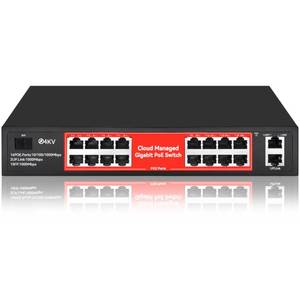 lot 12013 image: STEAMEMO 16-Port Gigabit PoE Switch