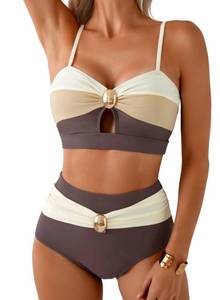 lot 12045 image: Herseas Womens 2-Piece Brown Bikini Set Medium