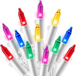 lot 12412 image: Joiedomi Christmas String Lights 100 Count Multicolor 19.3 FT