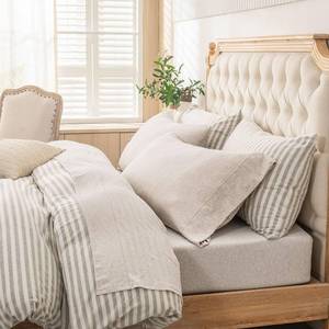 lot 17132 image: Pure Era Jersey Knit Sheet Set California King Beige