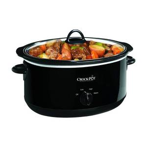 lot 17138 image: Crock-Pot 8-Quart Manual Slow Cooker, Black