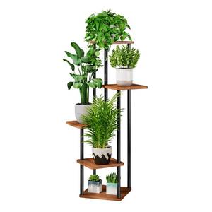 lot 17144 image: AZERPIAN 5-Tier Plant Stand Metal MDF 23.54 x 41.85