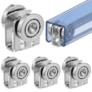 lot 18240 image: Fumete 4 Pack 2 Wheel Trolley Assembly Rollers 1-58