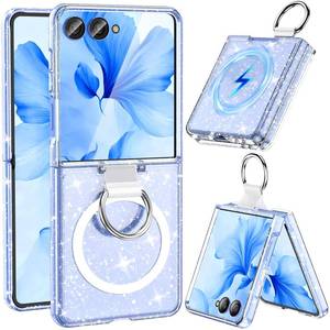lot 18241 image: Halokin Samsung Galaxy Z Flip 8 Case Magnetic Clear