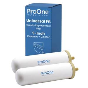 lot 19102 image: ProOne 9-Inch Gravity Water Filter Replacement G-Series 2-Pack  Retail $156.95