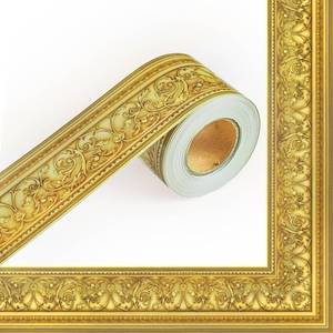 lot 20091 image: VABAMNA Gold Frame Bulletin Board Border 50ft