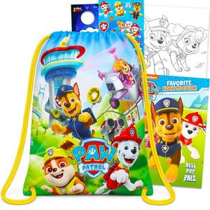 lot 20160 image: Paw Patrol Travel Activity Kit with Drawstring Bag