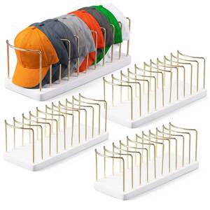 lot 1010 image: Mifoci Hat Organizer Baseball Cap Rack 4-Piece Set