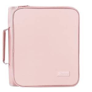 lot 1327 image: SUNEE Zippered Binder Bag with Handle, 2-Inch 3-Ring O-Ring, 500-Sheet Capacity, Includes Zip Pocket, 5-Tab Expanding File Folder, Multi-Pocket Organizer Binder for Middle School, Pink Lotus