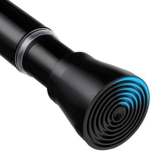 lot 1359 image: MEXAU Tension Curtain Rod 45-77 Inch Black