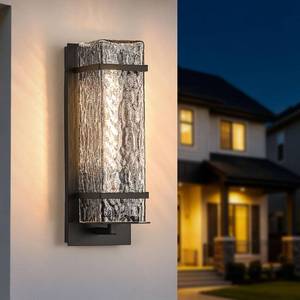 lot 1393 image: YAOWSZM Outdoor Wall Sconce, Black Waterproof E26  Retail $109.99