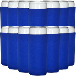 lot 1402 image: TahoeBay Slim Can Cooler Sleeves Blank 50-Pack Royal Blue