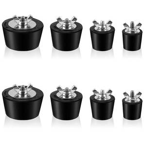 lot 2186 image: QUYLIXX Rubber Pool Plugs, 8-Piece Set, 1 to 2