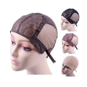 lot 2190 image: YANTAISIYU Double Lace Wig Cap Size S Dark Brown