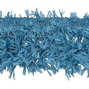 lot 2212 image: Trims by the Yard Jenny Hairy Gimp Fringe Turquoise 10yd