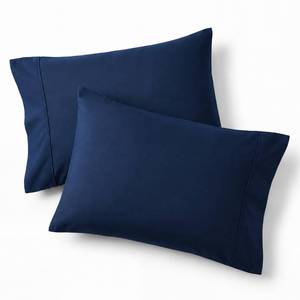 lot 2227 image: Bedsure Pillowcases Standard Size Set of 2 Navy