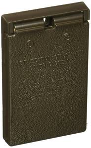 lot 2287 image: Pass & Seymour CA26BRV Weatherproof Outlet Cover 1 Gang Bronze