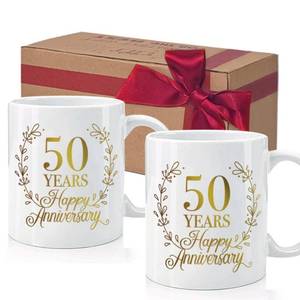 lot 2339 image: HIWERAN 50th Anniversary Ceramic Mug 11oz