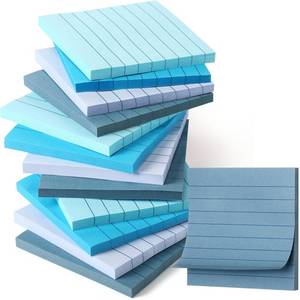 lot 2342 image: AmazingSpark Lined Sticky Notes 3x3 Inch 12 Pack