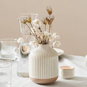 lot 2343 image: Le Tauci Garden Small Ceramic Vase 5.6 Inch White