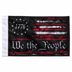 lot 2431 image: Motorcycle Flag We The People 1776 6x9