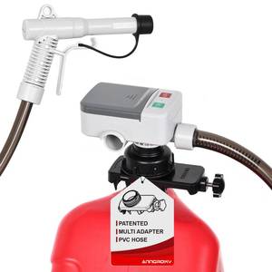 lot 9394 image: anngrowy Upgraded Cordless Fuel Transfer Pump Battery Powered or USB, Patented Adapter Fits Virtually All Cans, Gas Transfer Pump with Auto-Stop, 3.2 GPM, 51 Hose, Liquid Transfer Pump (Auto-stop)