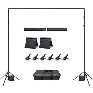 lot 9405 image: Hemmotop Adjustable Backdrop Stand 10x8.5ft Heavy Duty