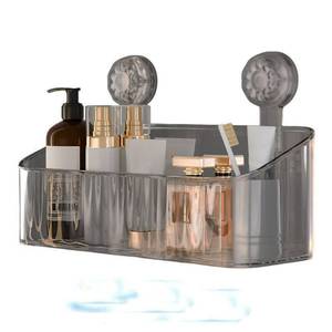 lot 9410 image: MuSgeIR Shower Organizer, Basket with Strong Suction & Removable Shelf - Huise Shower Caddy