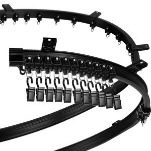lot 9412 image: Jetec 8 M 26 ft Curved Ceiling Curtain Track Bendable Mount Flexible