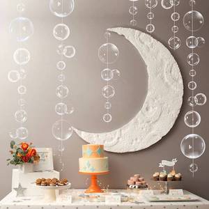 lot 10001 image: Transparent Bubble Garlands Party Streamers Mermaid Party Decoration,White