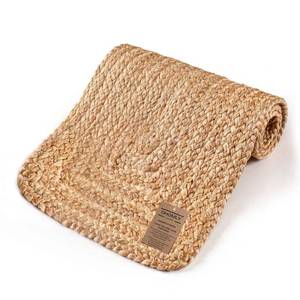 lot 10012 image: Ohomly Living Rustic Braided Jute Table Runner 36 Inches Long - 13x36 Inch Farmhouse Style Natural Dining Table D�cor - Durable, Non-Slip, Heat & Scratch Protection 100% Jute Handcrafted Table Runner