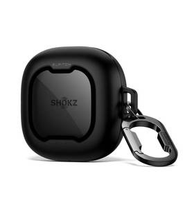 lot 10393 image: SURITCH for SHOKZ New OpenFit 2 Case Cover, Magnetic Locking Cases for SHOKZ OpenFit 2 Open-Ear Headphones, Shockproof Bumper Protective Covers with Carabiner & Keyring & Cleaner Kit, Black